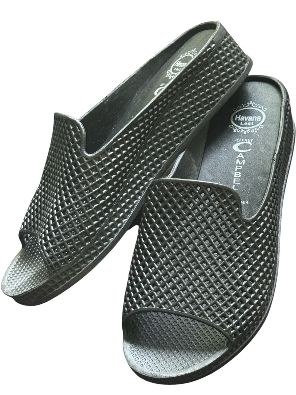 Jeffrey Campbell Havana Last Black Platform Slides 9